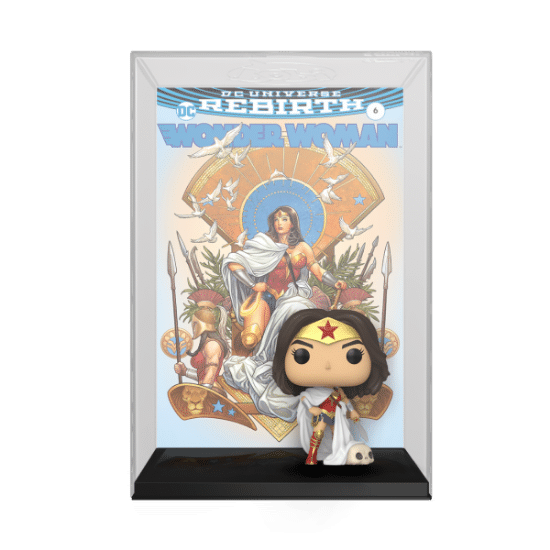 FUNKO POP VINYL COMIC COVER: WW 80TH-WW (REBIRTH) ON THRONE