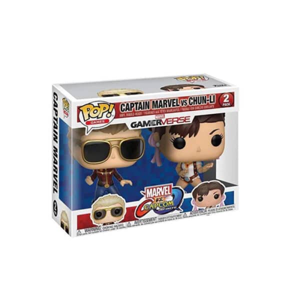 POP! Figura 2-PACK: CAPCOM VS. MARVEL: CAPTAIN MARVEL VS CHUN-LI