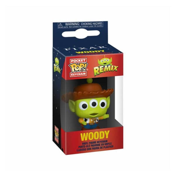 FUNKO POP! KEYCHAIN: PIXAR ALIEN REMIX - WOODY