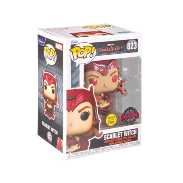 Funko POP Scarlet Witch with Darkhold Book Glow in the Dark #823