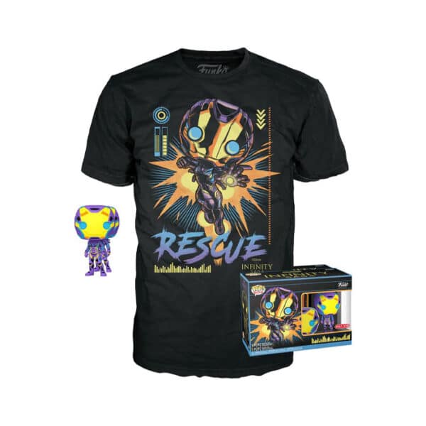 Funko Pop & Tee: Marvel Blacklight - Rescue